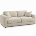 Divano 2 posti beige in tessuto bouclé 180 x 90 x 85 cm